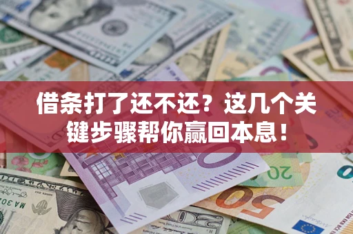 济南借条打了还不还？这几个关键步骤帮你赢回本息！