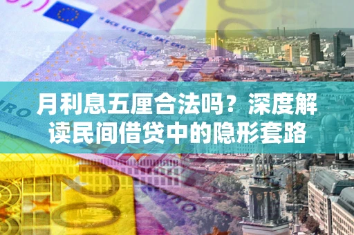 济南月利息五厘合法吗？深度解读民间借贷中的隐形套路