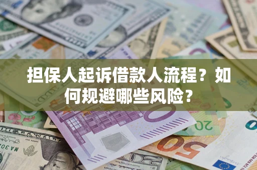 济南担保人起诉借款人流程？如何规避哪些风险？